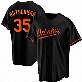 Orioles 35 Adley Rutschman Black Nike Men's Cool Base Jersey,baseball caps,new era cap wholesale,wholesale hats